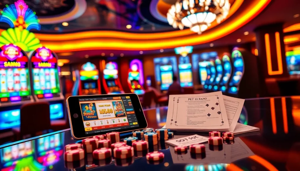 Experience the thrilling situs slot bonus new member with vibrant slot machines and mobile gaming.